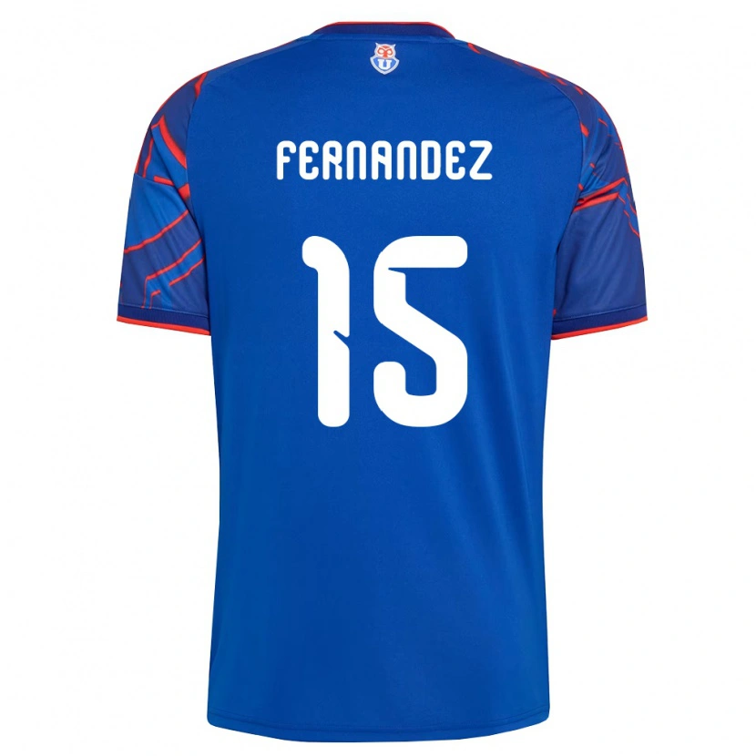 Danxen Hombre Camiseta Vicente Fernández #15 Azul Real Rojo 1ª Equipación 2026/27 La Camisa