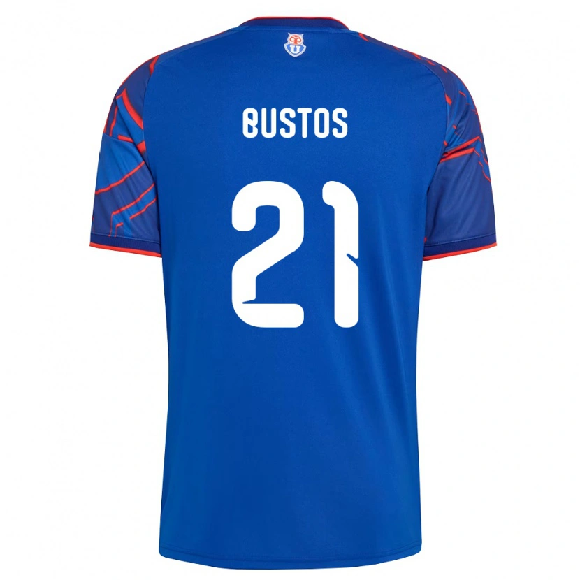 Danxen Hombre Camiseta Melissa Bustos #21 Azul Real Rojo 1ª Equipación 2026/27 La Camisa