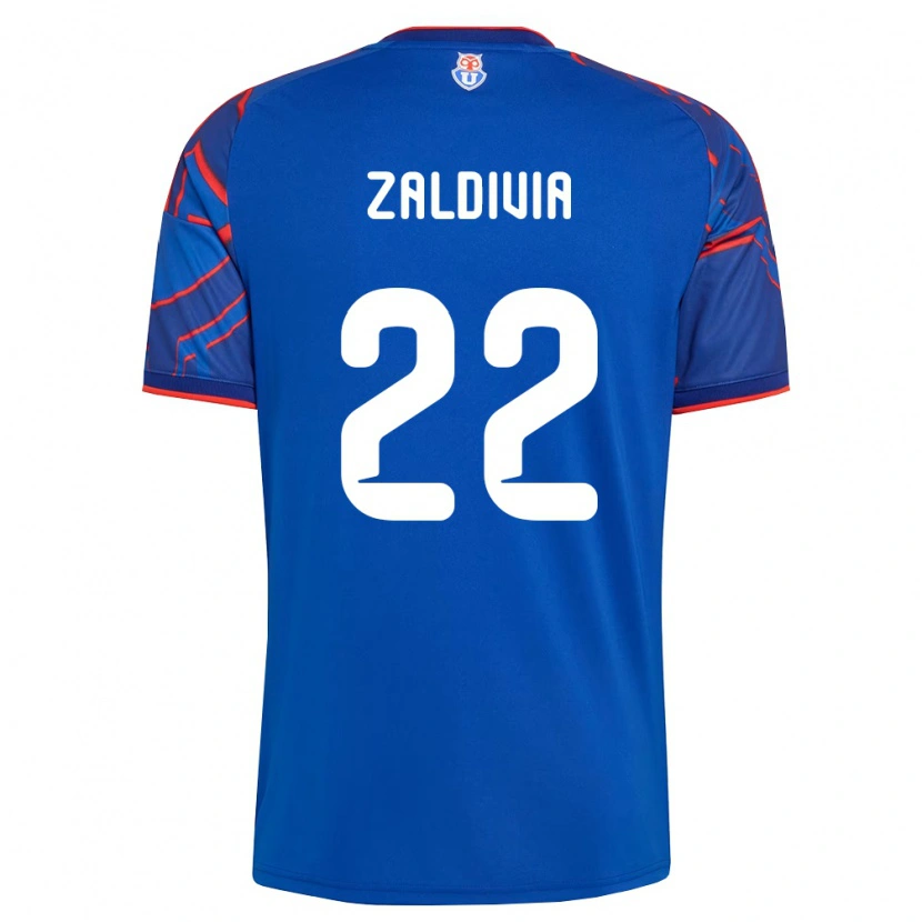 Danxen Hombre Camiseta Matías Zaldivia #22 Azul Real Rojo 1ª Equipación 2026/27 La Camisa