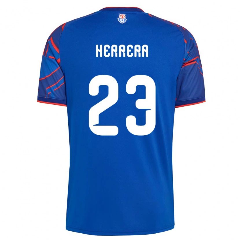 Danxen Hombre Camiseta Claudia Herrera #23 Azul Real Rojo 1ª Equipación 2026/27 La Camisa