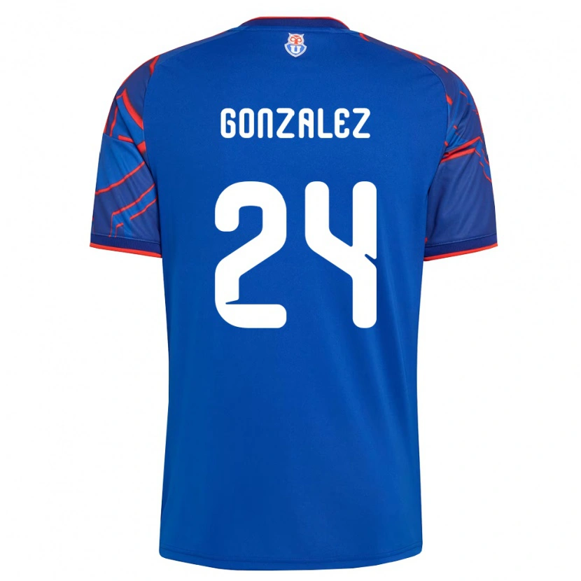 Danxen Hombre Camiseta Emma González #24 Azul Real Rojo 1ª Equipación 2026/27 La Camisa