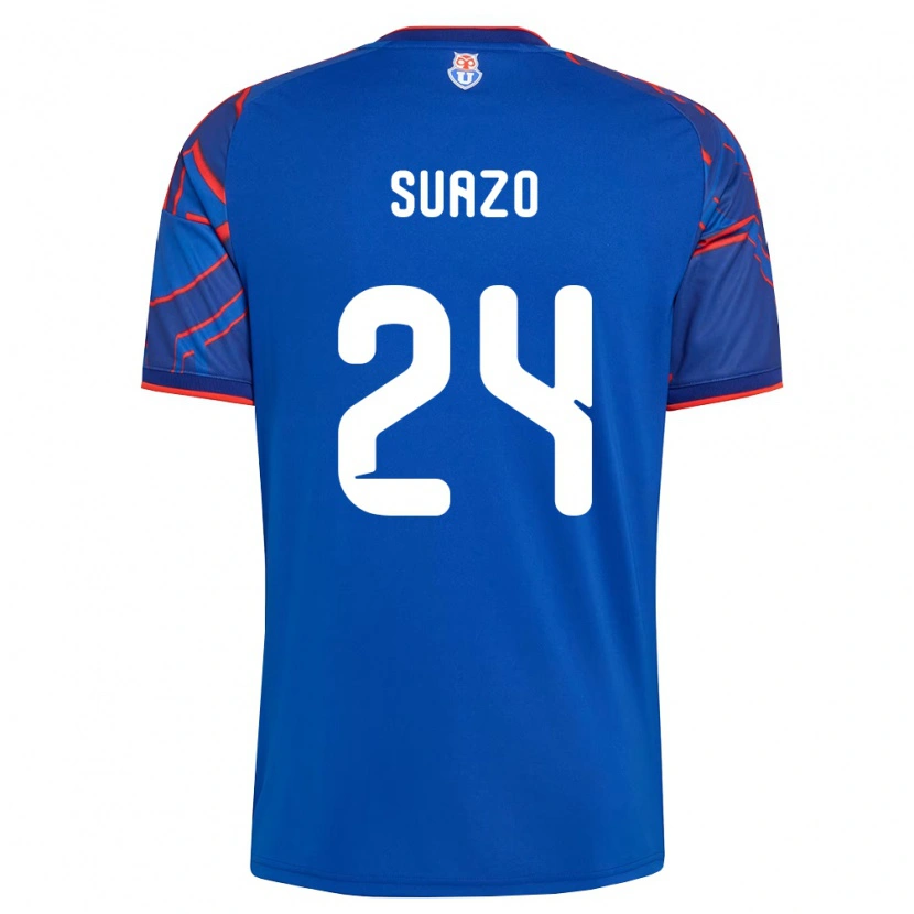 Danxen Hombre Camiseta Arantza Suazo #24 Azul Real Rojo 1ª Equipación 2026/27 La Camisa