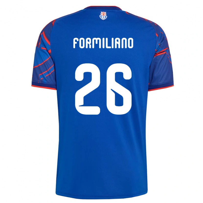 Danxen Hombre Camiseta Fabricio Formiliano #26 Azul Real Rojo 1ª Equipación 2026/27 La Camisa