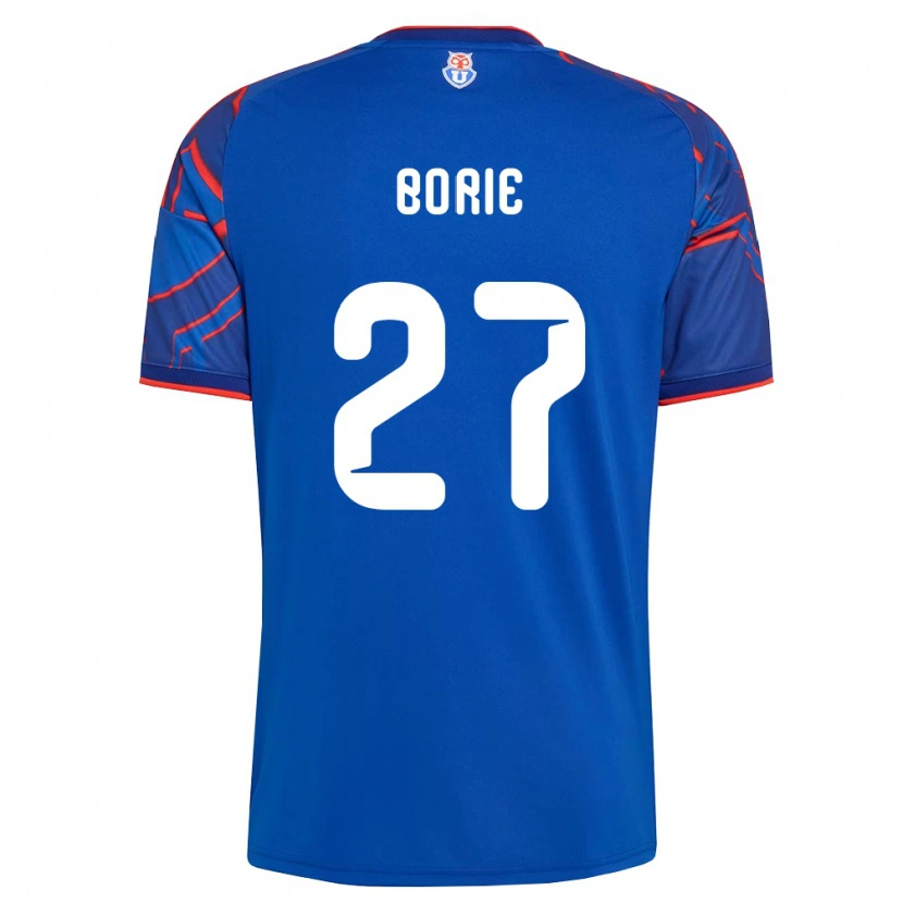 Danxen Hombre Camiseta Emilie Borie #27 Azul Real Rojo 1ª Equipación 2026/27 La Camisa