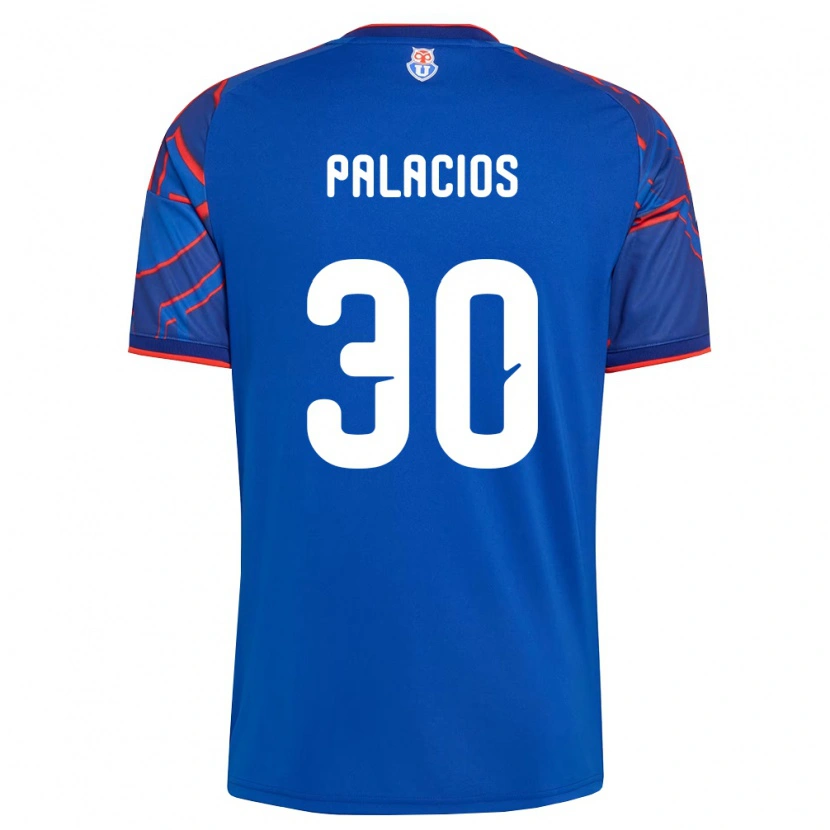 Danxen Hombre Camiseta Cristian Palacios #30 Azul Real Rojo 1ª Equipación 2026/27 La Camisa