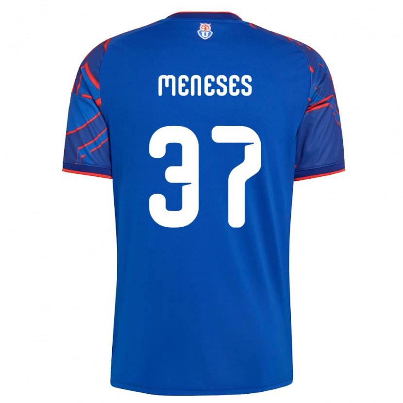 Danxen Hombre Camiseta Tomás Meneses #37 Azul Real Rojo 1ª Equipación 2026/27 La Camisa