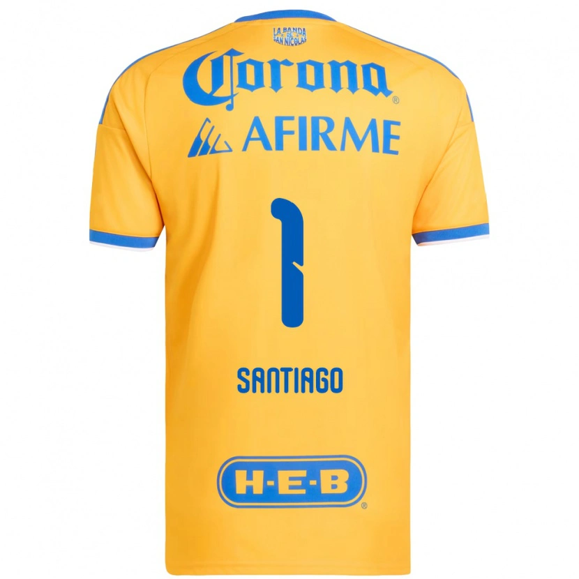 Danxen Hombre Camiseta Cecilia Santiago #1 Amarillo Azul 1ª Equipación 2026/27 La Camisa