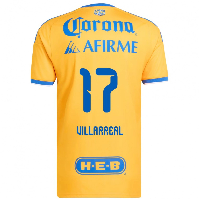 Danxen Hombre Camiseta Natalia Villarreal #17 Amarillo Azul 1ª Equipación 2026/27 La Camisa