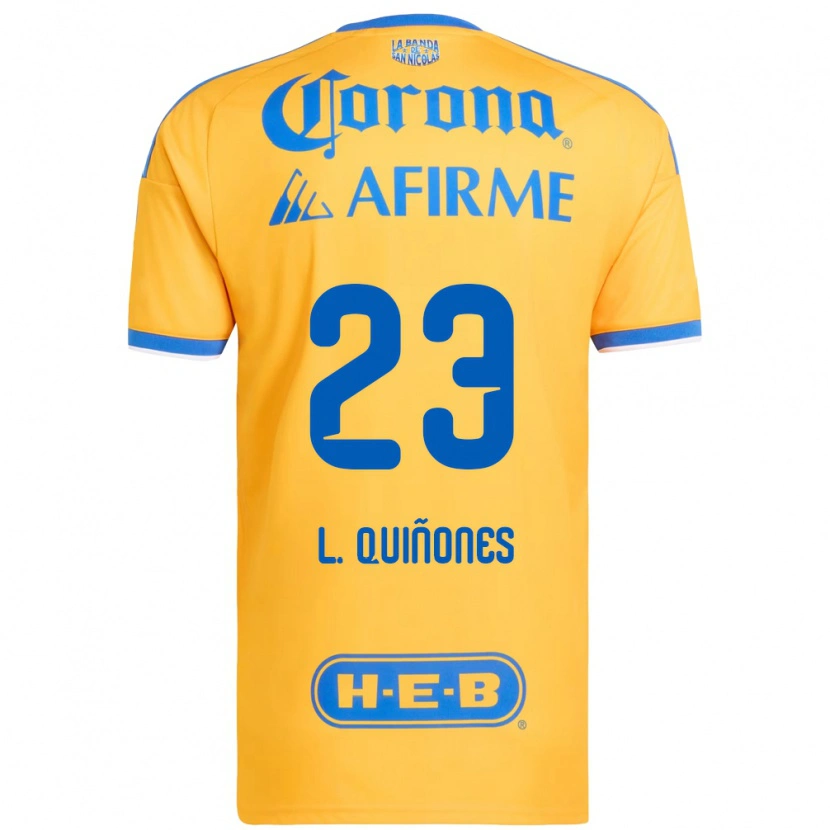 Danxen Hombre Camiseta Luis Quinones #23 Amarillo Azul 1ª Equipación 2026/27 La Camisa