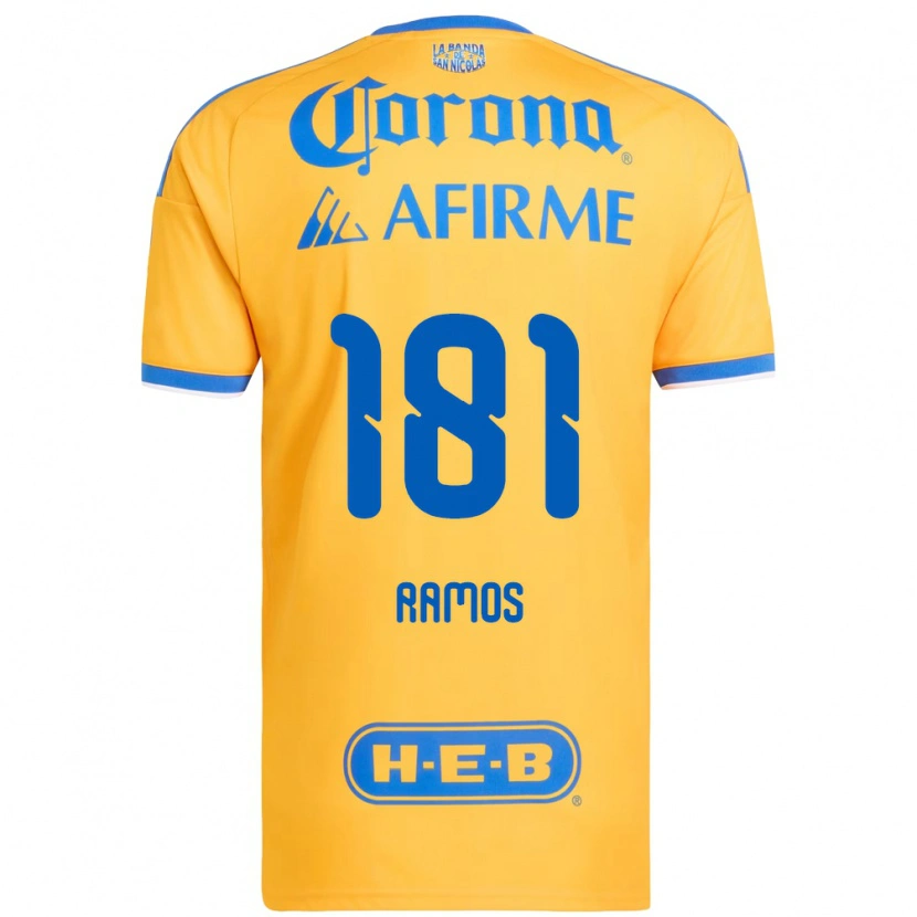 Danxen Hombre Camiseta Anthony Ramos #181 Amarillo Azul 1ª Equipación 2026/27 La Camisa