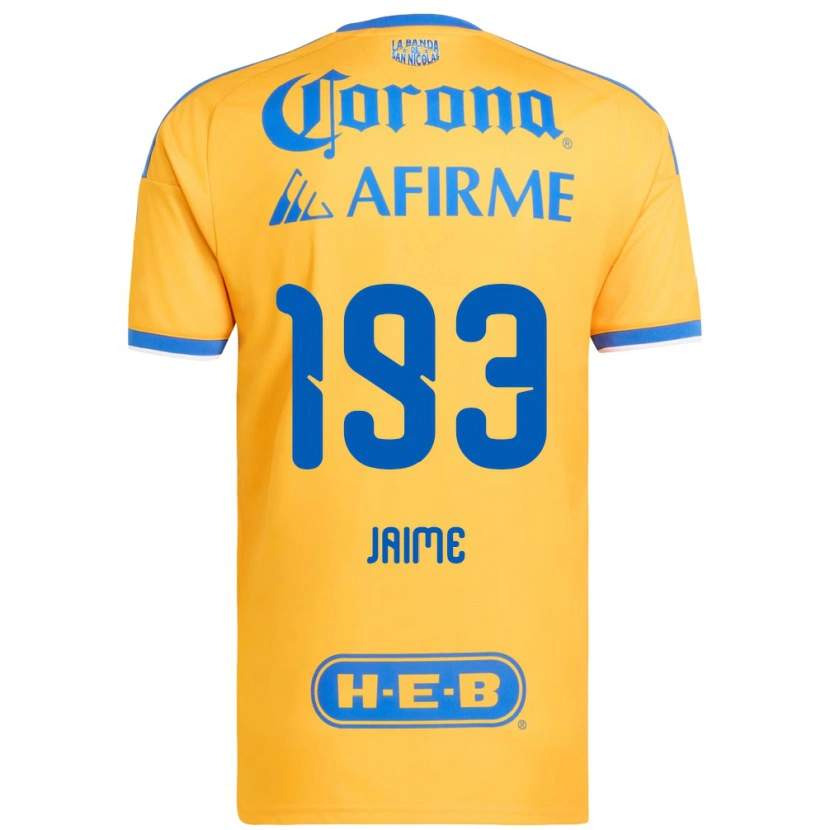 Danxen Hombre Camiseta Kenneth Jaime #193 Amarillo Azul 1ª Equipación 2026/27 La Camisa