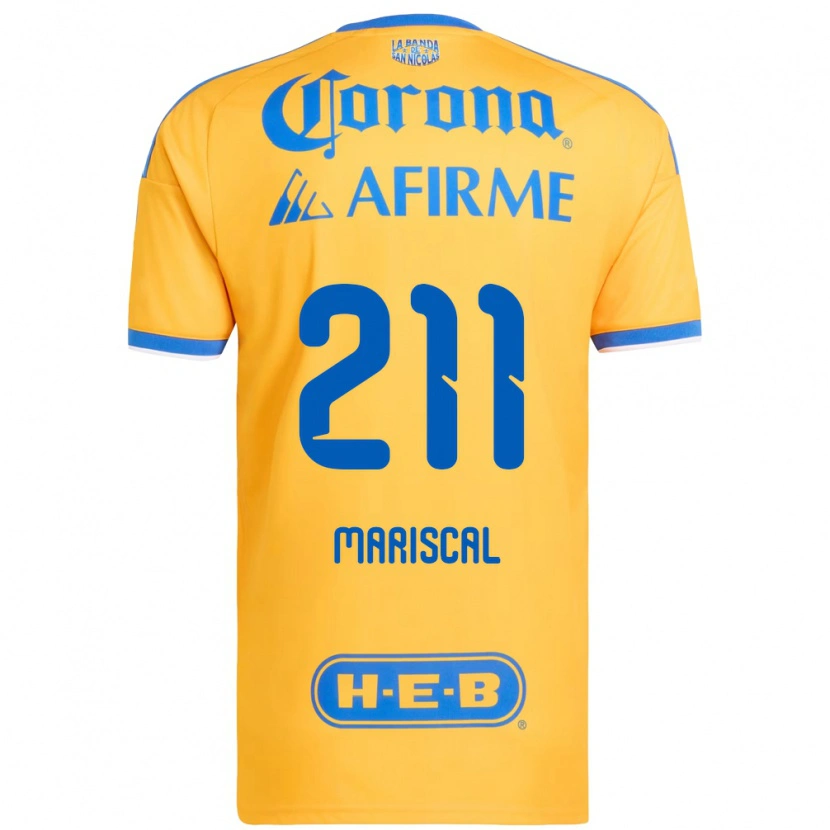 Danxen Hombre Camiseta Kevin Mariscal #211 Amarillo Azul 1ª Equipación 2026/27 La Camisa