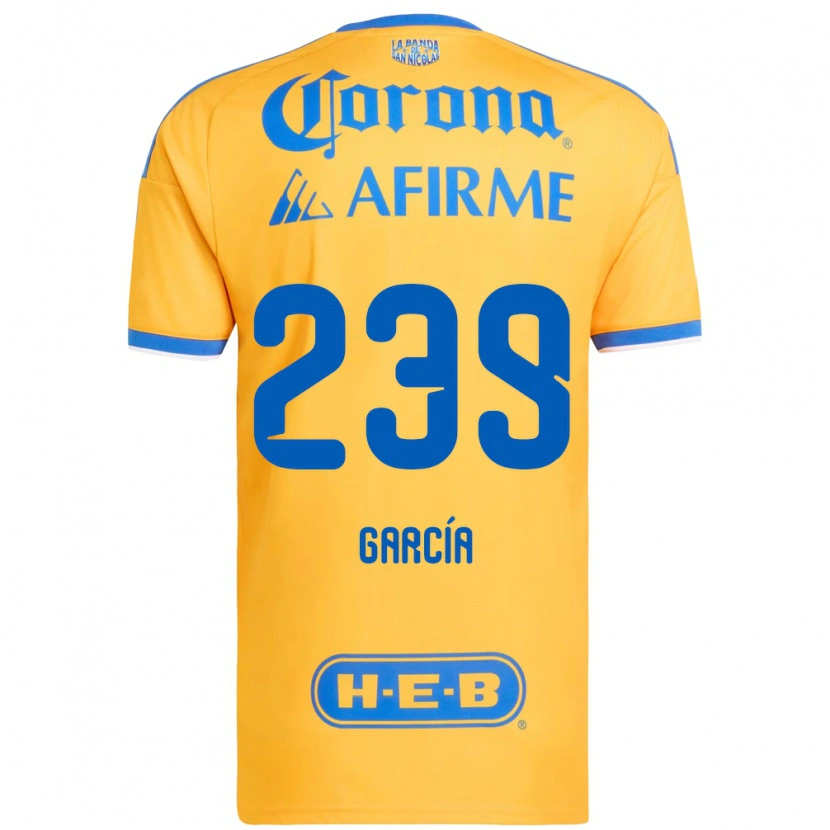 Danxen Hombre Camiseta Diego García #239 Amarillo Azul 1ª Equipación 2026/27 La Camisa