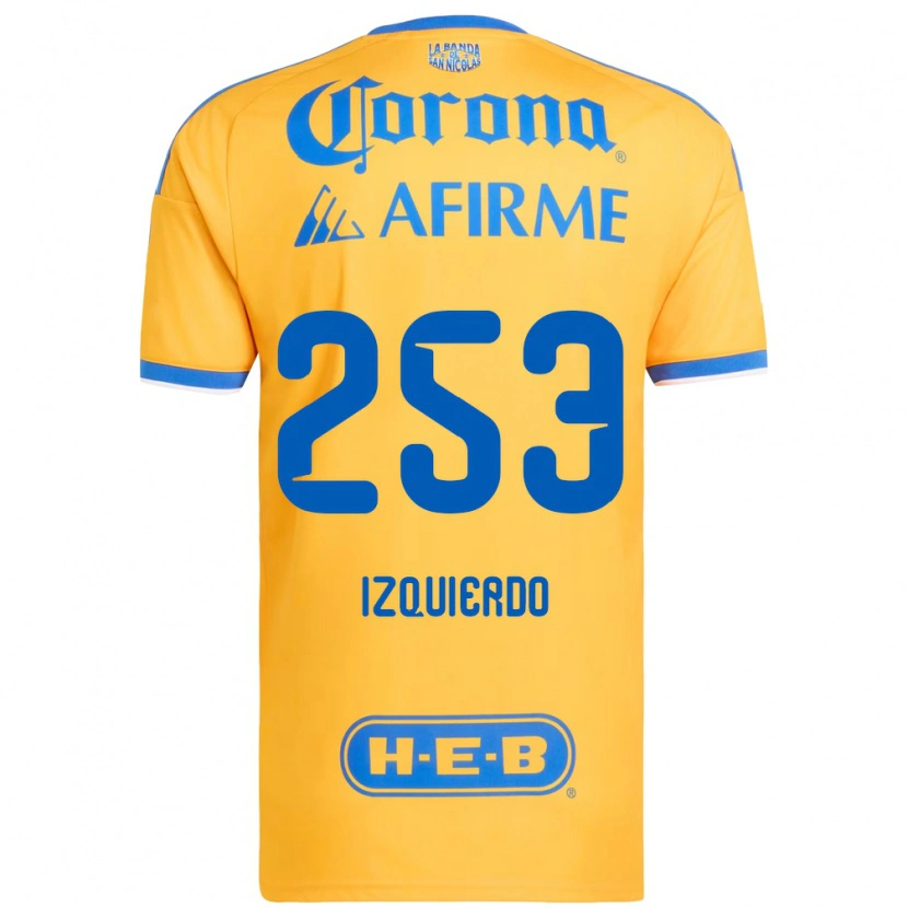 Danxen Hombre Camiseta Diego Izquierdo #253 Amarillo Azul 1ª Equipación 2026/27 La Camisa