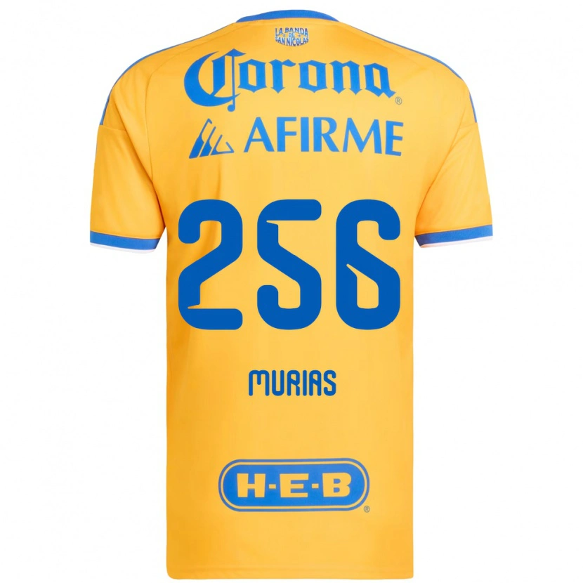 Danxen Hombre Camiseta Mauricio Murias #256 Amarillo Azul 1ª Equipación 2026/27 La Camisa