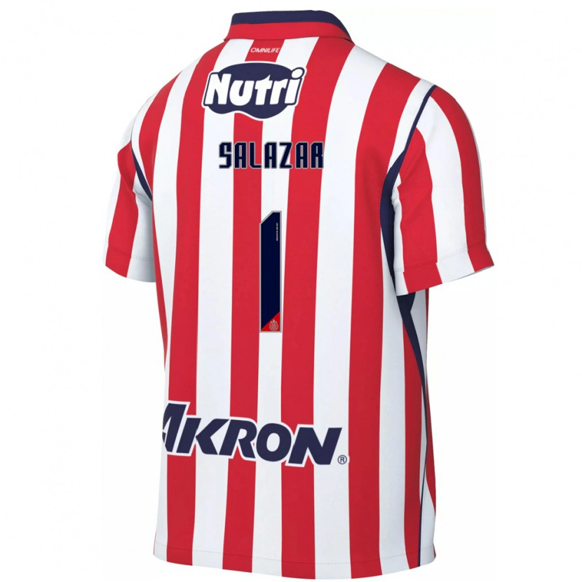 Danxen Hombre Camiseta Viridiana Salazar #1 Rojo Blanco 1ª Equipación 2026/27 La Camisa