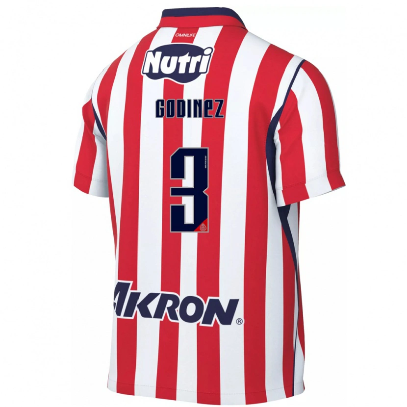 Danxen Hombre Camiseta Damaris Godínez #3 Rojo Blanco 1ª Equipación 2026/27 La Camisa