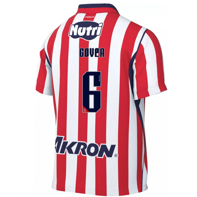 Danxen Hombre Camiseta Omar Govea #6 Rojo Blanco 1ª Equipación 2026/27 La Camisa