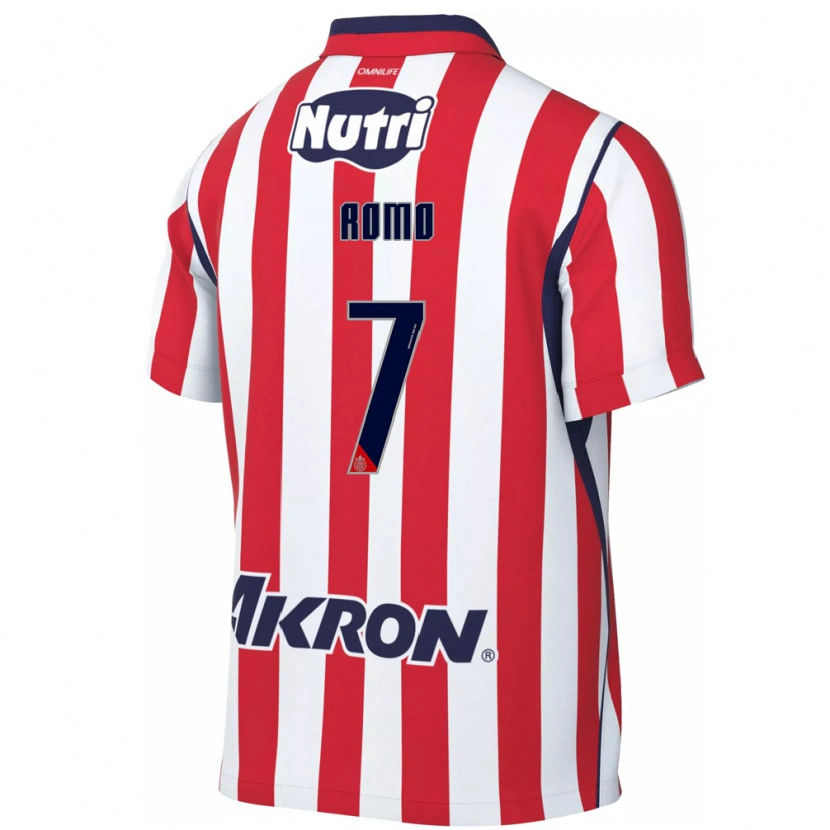 Danxen Hombre Camiseta Luis Romo #7 Rojo Blanco 1ª Equipación 2026/27 La Camisa