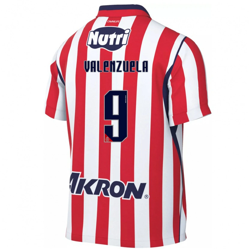Danxen Hombre Camiseta Gabriela Valenzuela #9 Rojo Blanco 1ª Equipación 2026/27 La Camisa