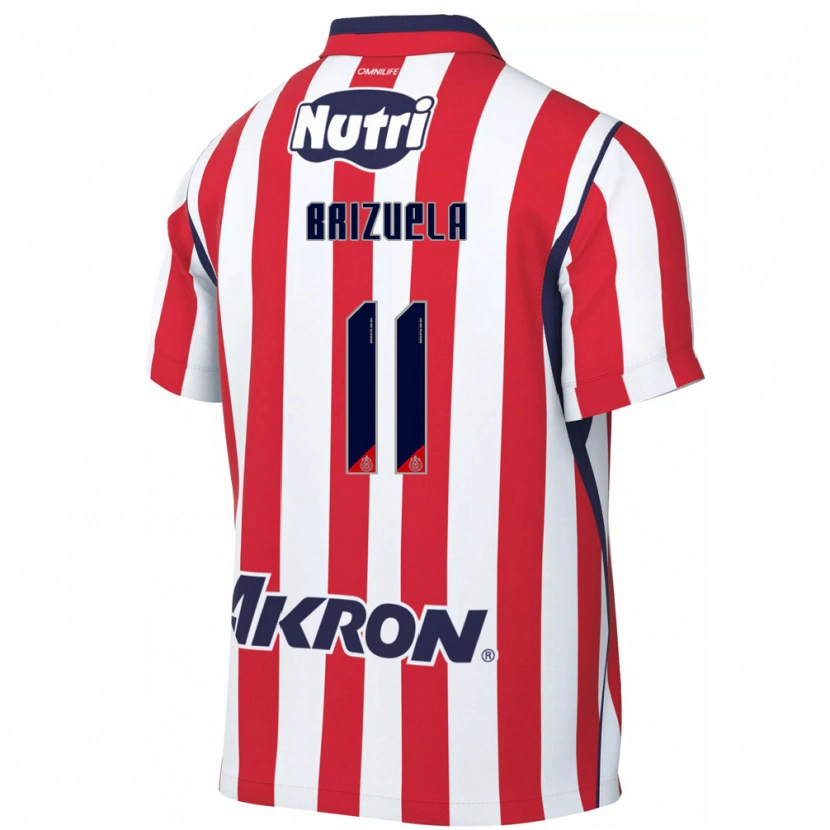 Danxen Hombre Camiseta Isaác Brizuela #11 Rojo Blanco 1ª Equipación 2026/27 La Camisa