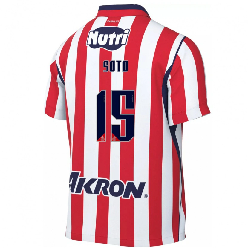 Danxen Hombre Camiseta Rubí Soto #15 Rojo Blanco 1ª Equipación 2026/27 La Camisa
