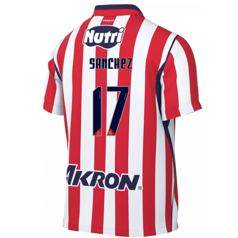 Danxen Hombre Camiseta Jesús Sánchez #17 Rojo Blanco 1ª Equipación 2026/27 La Camisa