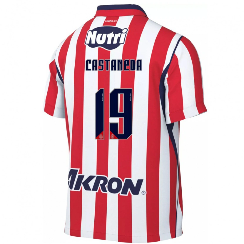 Danxen Hombre Camiseta Kevin Castañeda #19 Rojo Blanco 1ª Equipación 2026/27 La Camisa