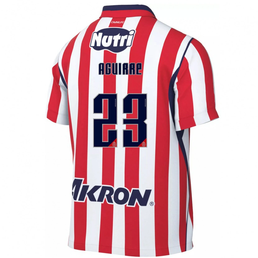Danxen Hombre Camiseta Daniel Aguirre #23 Rojo Blanco 1ª Equipación 2026/27 La Camisa