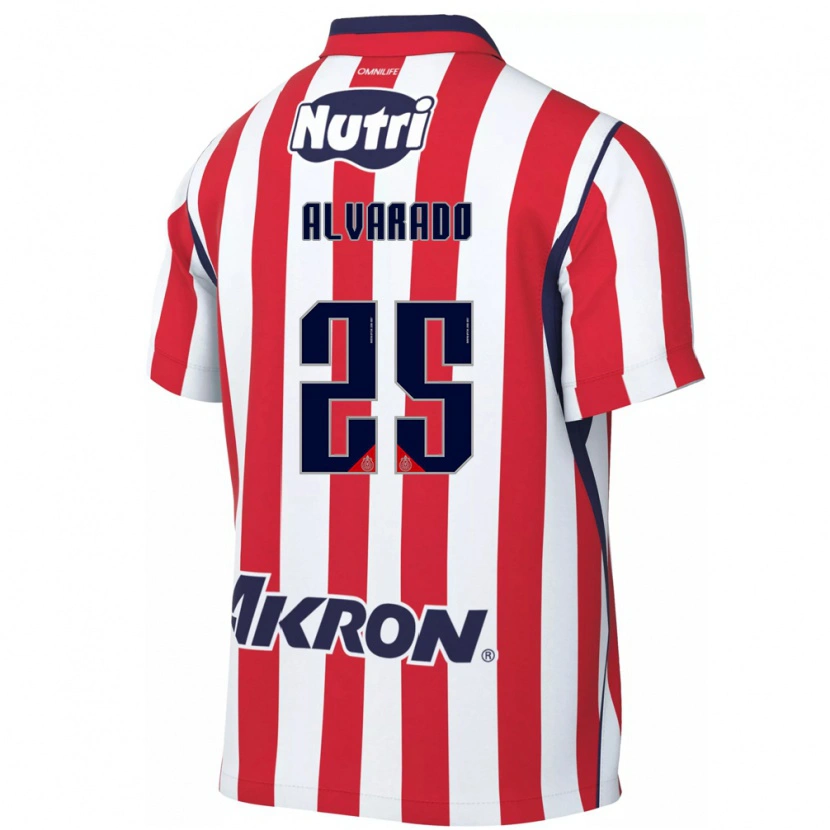 Danxen Hombre Camiseta Roberto Alvarado #25 Rojo Blanco 1ª Equipación 2026/27 La Camisa