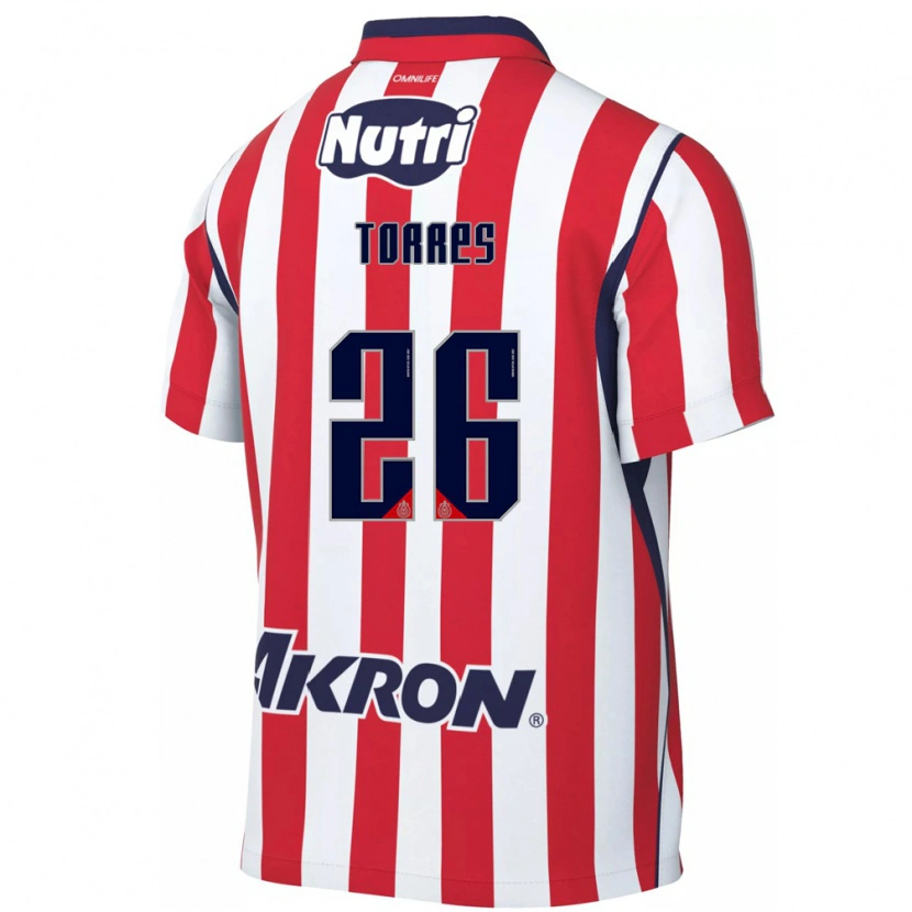 Danxen Hombre Camiseta Araceli Torres #26 Rojo Blanco 1ª Equipación 2026/27 La Camisa