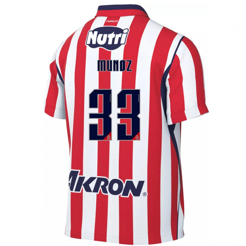 Danxen Hombre Camiseta Zahid Muñoz #33 Rojo Blanco 1ª Equipación 2026/27 La Camisa
