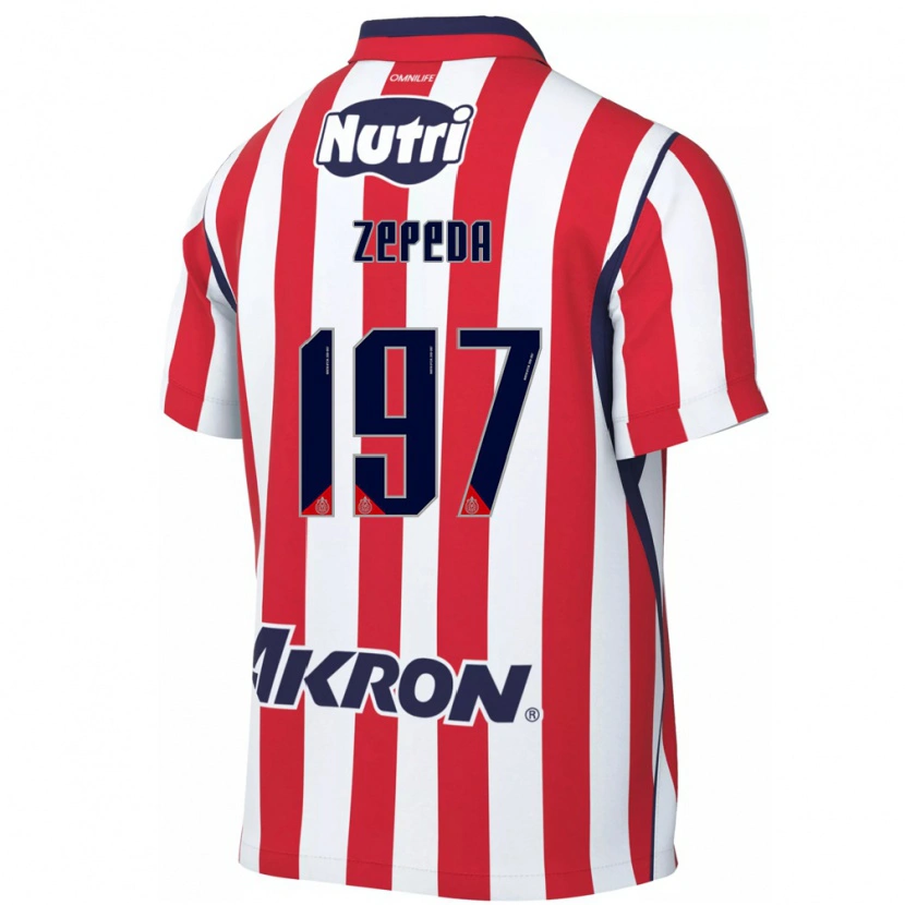 Danxen Hombre Camiseta Carlos Zepeda #197 Rojo Blanco 1ª Equipación 2026/27 La Camisa