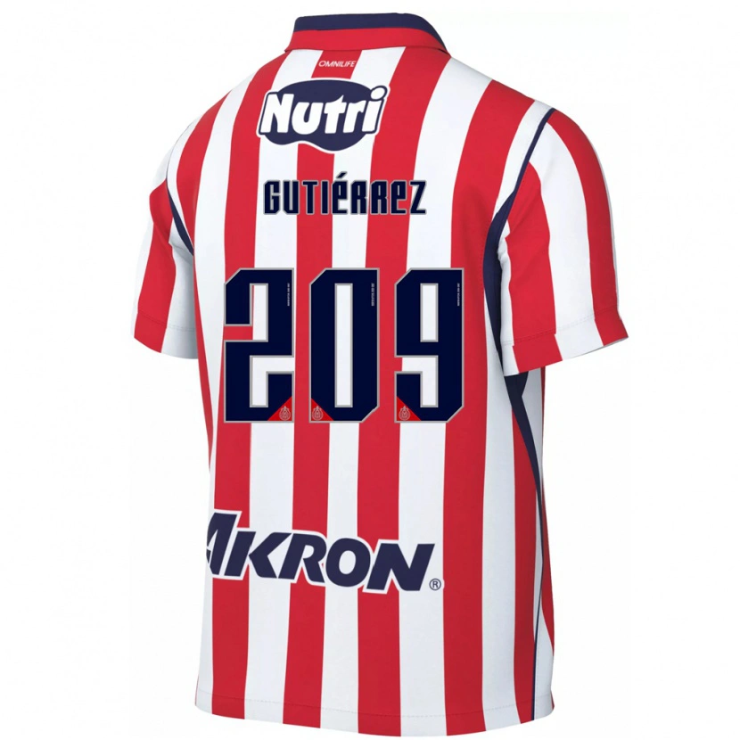 Danxen Hombre Camiseta Edgar Gutiérrez #209 Rojo Blanco 1ª Equipación 2026/27 La Camisa