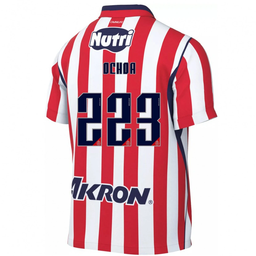 Danxen Hombre Camiseta Diego Ochoa #223 Rojo Blanco 1ª Equipación 2026/27 La Camisa