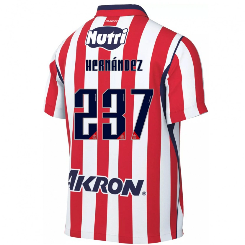 Danxen Hombre Camiseta Santiago Hernández #237 Rojo Blanco 1ª Equipación 2026/27 La Camisa