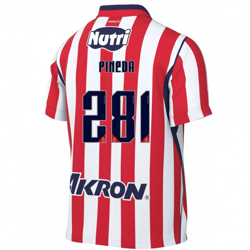 Danxen Hombre Camiseta Xoel Pineda #281 Rojo Blanco 1ª Equipación 2026/27 La Camisa