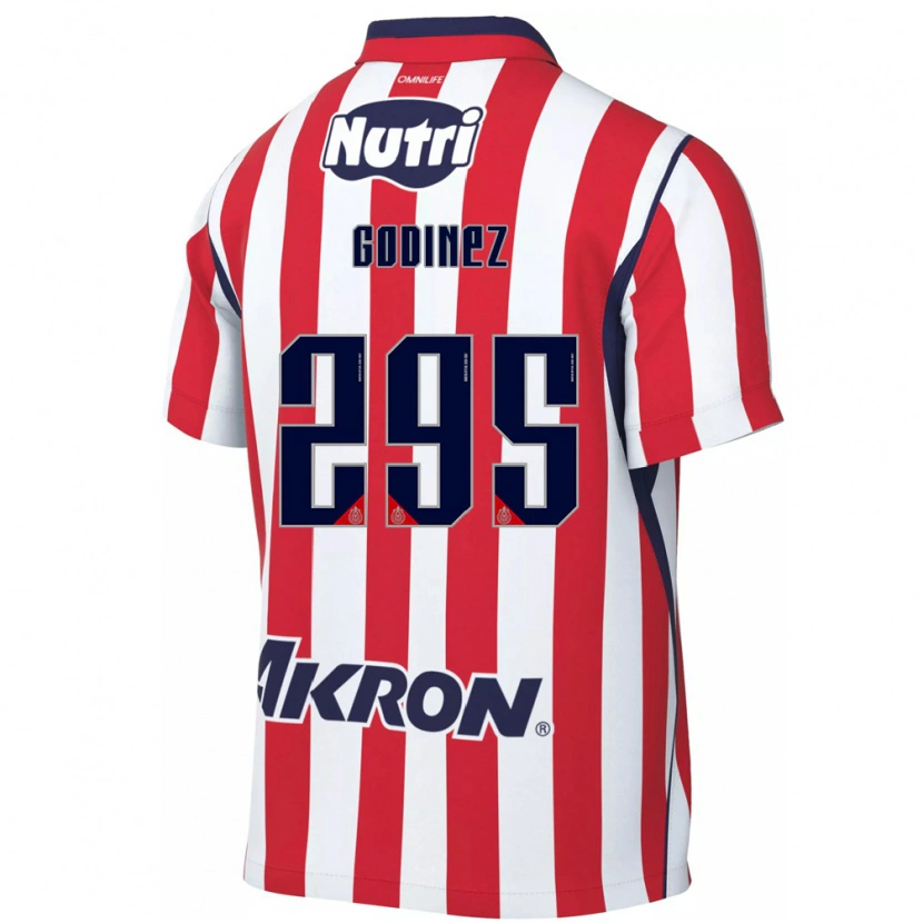 Danxen Hombre Camiseta André Godinez #295 Rojo Blanco 1ª Equipación 2026/27 La Camisa