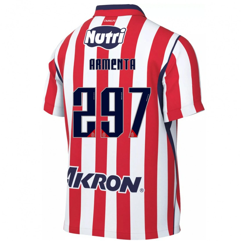 Danxen Hombre Camiseta Deibith Armenta #297 Rojo Blanco 1ª Equipación 2026/27 La Camisa