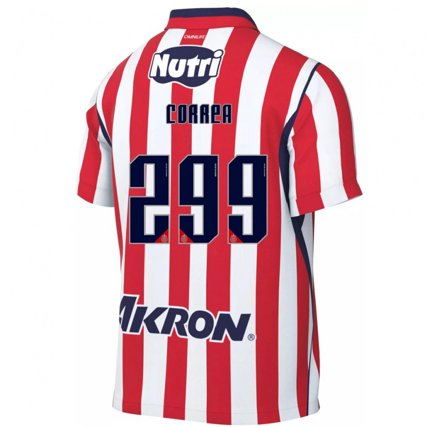 Danxen Hombre Camiseta Aarón Correa #299 Rojo Blanco 1ª Equipación 2026/27 La Camisa