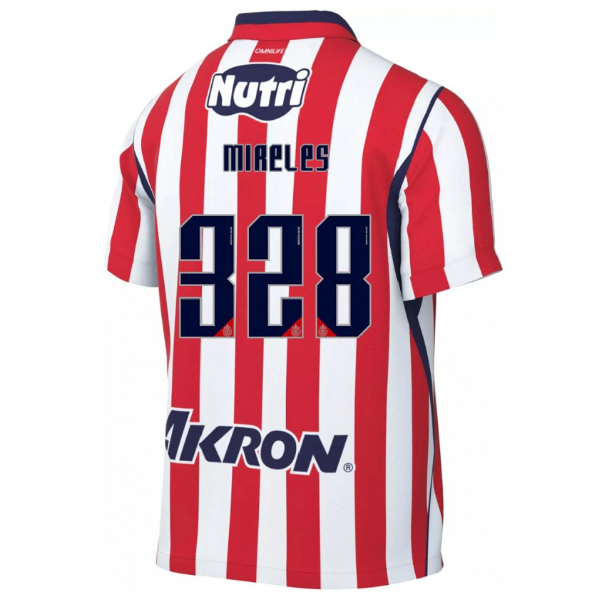 Danxen Hombre Camiseta Ricardo Mireles #328 Rojo Blanco 1ª Equipación 2026/27 La Camisa