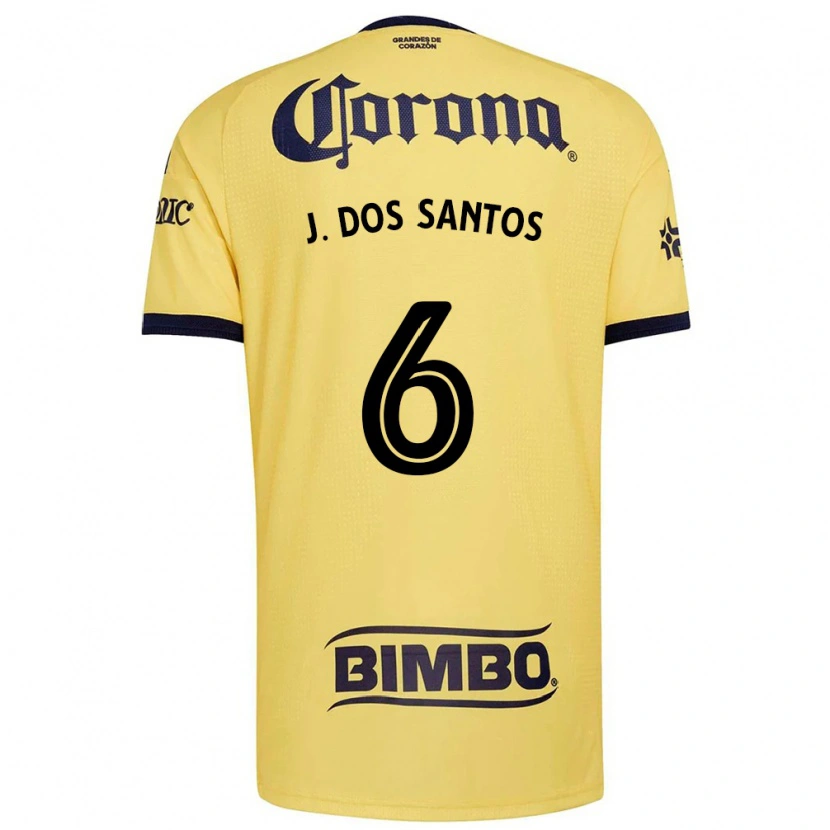 Danxen Hombre Camiseta Jonathan Dos Santos #6 Amarillo Rojo Negro 1ª Equipación 2026/27 La Camisa
