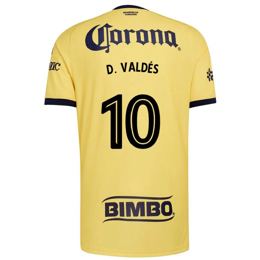 Danxen Hombre Camiseta Diego Valdes #10 Amarillo Rojo Negro 1ª Equipación 2026/27 La Camisa