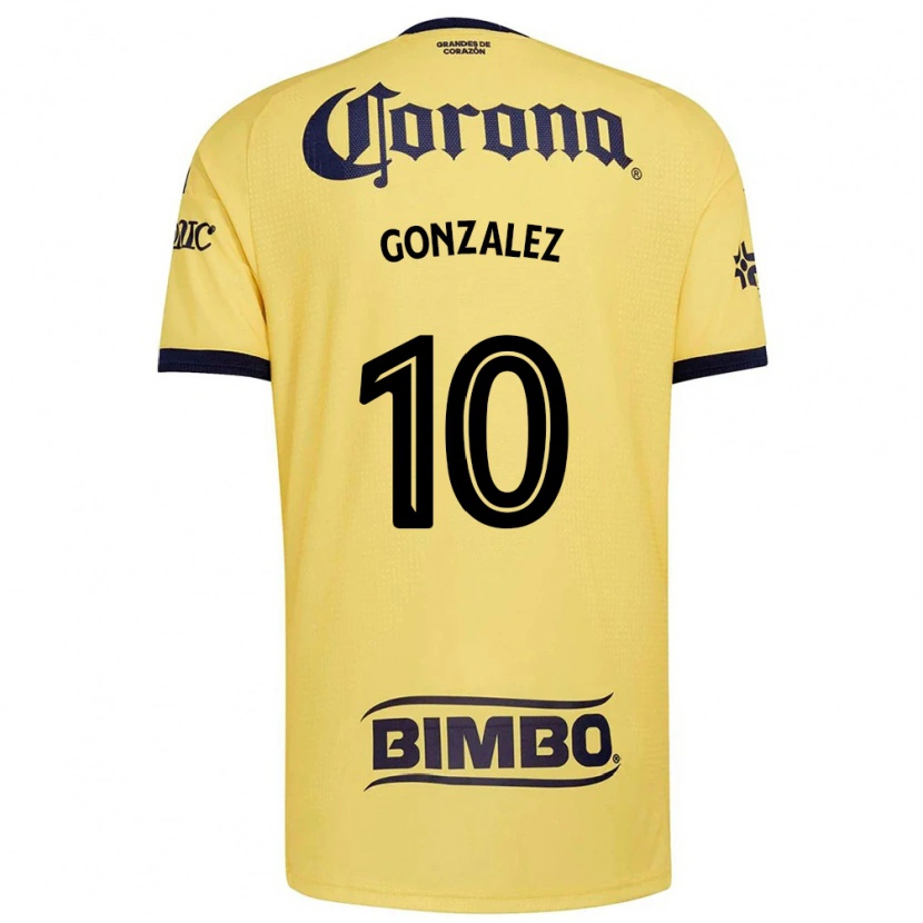 Danxen Hombre Camiseta Alison Gonzalez #10 Amarillo Rojo Negro 1ª Equipación 2026/27 La Camisa
