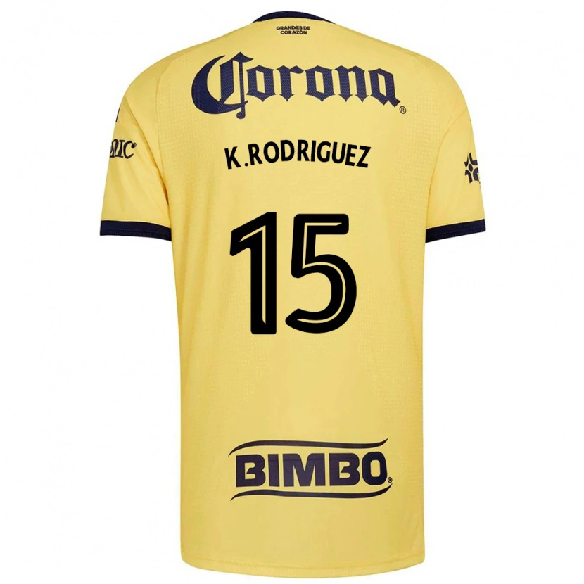 Danxen Hombre Camiseta Kimberly Rodriguez #15 Amarillo Rojo Negro 1ª Equipación 2026/27 La Camisa