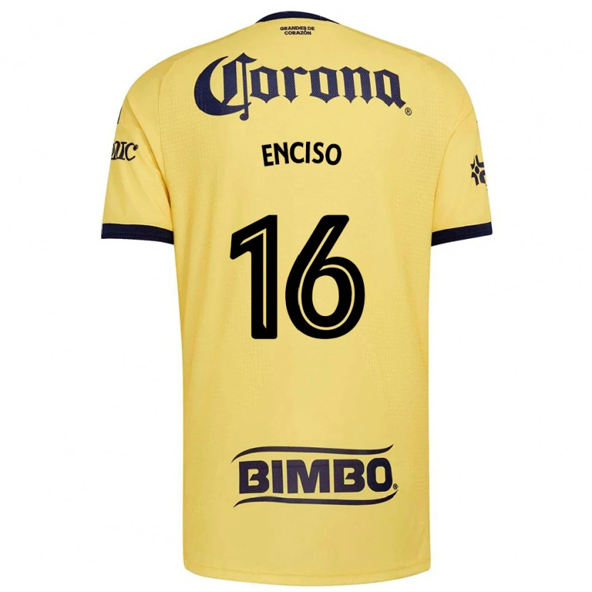 Danxen Hombre Camiseta Sabrina Enciso #16 Amarillo Rojo Negro 1ª Equipación 2026/27 La Camisa