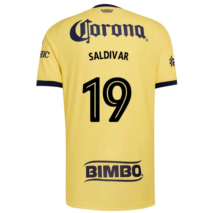 Danxen Hombre Camiseta Montserrat Saldivar #19 Amarillo Rojo Negro 1ª Equipación 2026/27 La Camisa