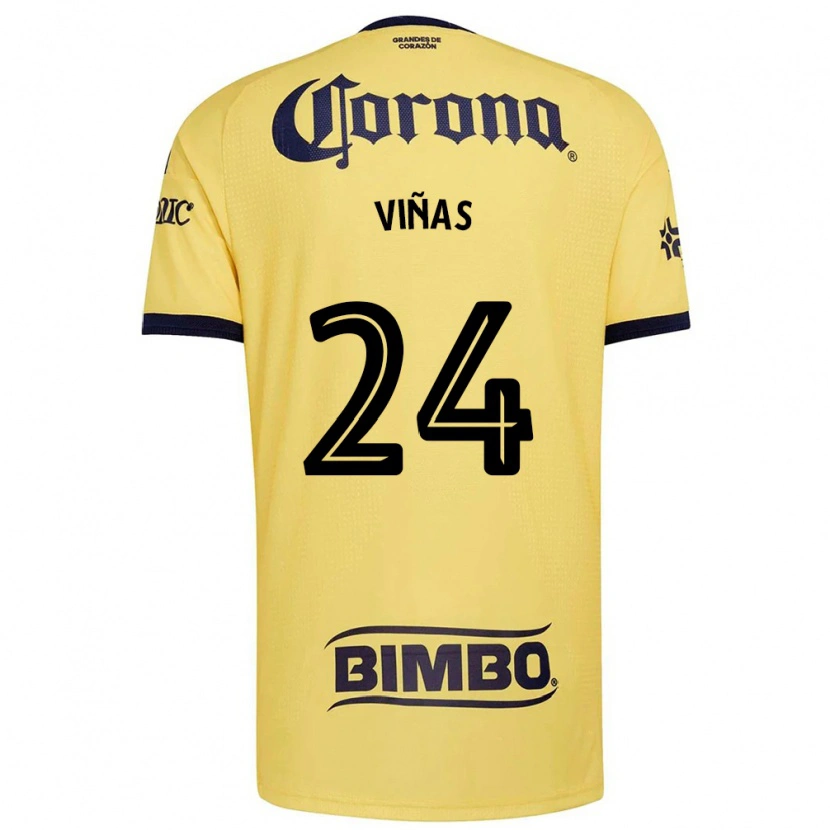 Danxen Hombre Camiseta Federico Viñas #24 Amarillo Rojo Negro 1ª Equipación 2026/27 La Camisa