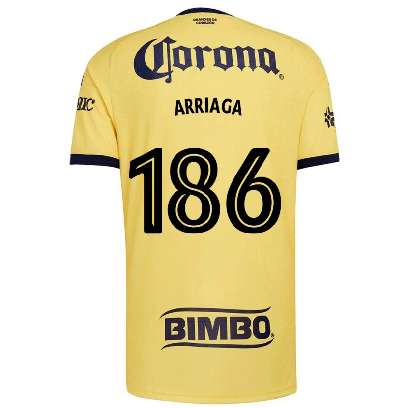 Danxen Hombre Camiseta Diego Arriaga #186 Amarillo Rojo Negro 1ª Equipación 2026/27 La Camisa