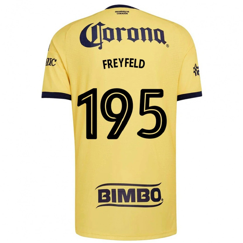 Danxen Hombre Camiseta Julián Freyfeld #195 Amarillo Rojo Negro 1ª Equipación 2026/27 La Camisa